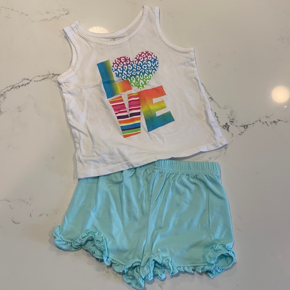 18-24m Tank Top and Shorts set - Love